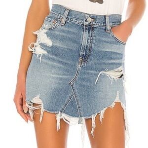 Denimist Page Denim Skirt in Mote Destroyed Size 24
